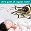 Ventilateur de plafond encastré 32 po moderne noir avec lumière, ventilateur de plafond à DEL de conception florale avec télécommande et contrôle APP, ventilateur de plafond à profil bas à intensité variable avec 6 vitesses pour la chambre à coucher, la cuisine et le salon