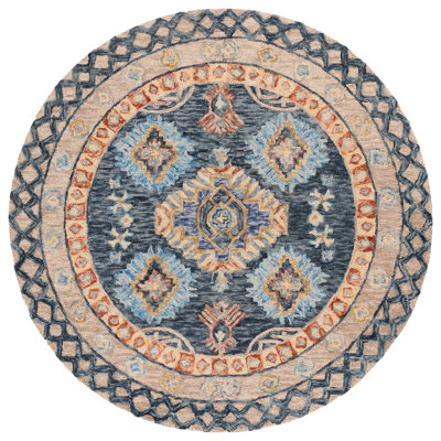 Hand Tufted Wool;Cotton Geometric Rug