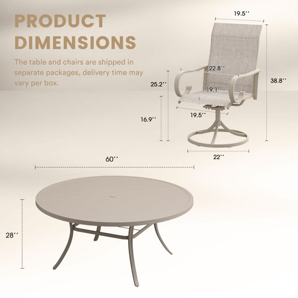 Dimensions du produit