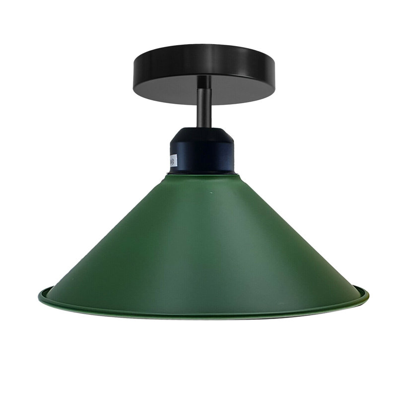 Bustos Semi Flush Mount, Green