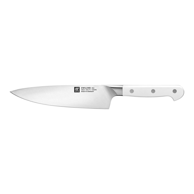 Pro le blanc, couteau de chef, blanc, 7"