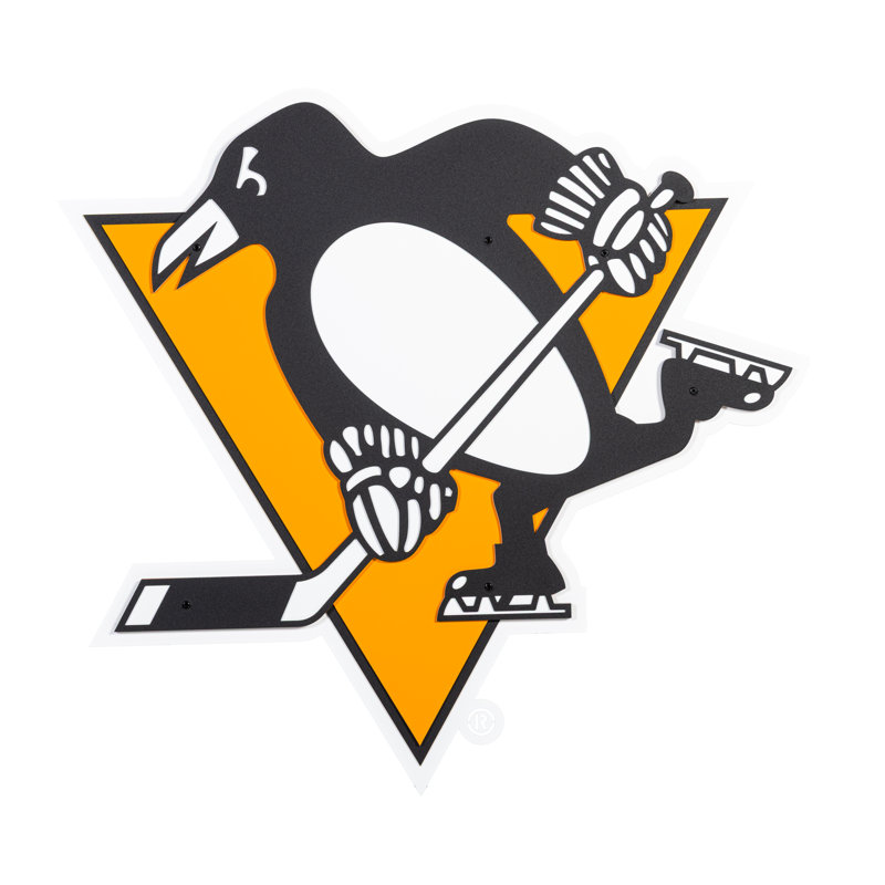 «Pittsburgh Penguins Layered», art mural en métal