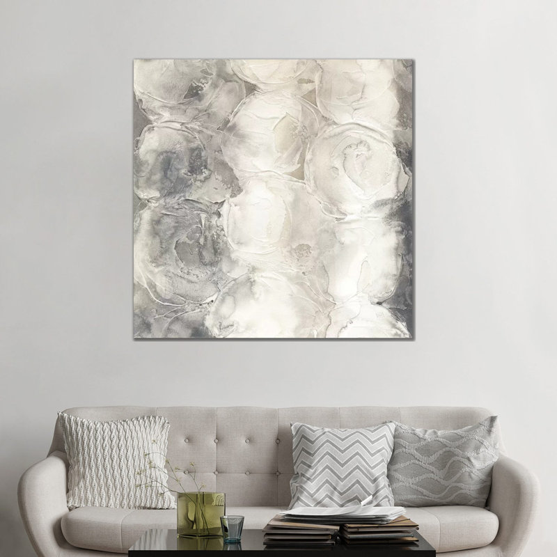 Gray Circles I- Gallery-Wrapped Canvas Giclée, 48" H x 48" W