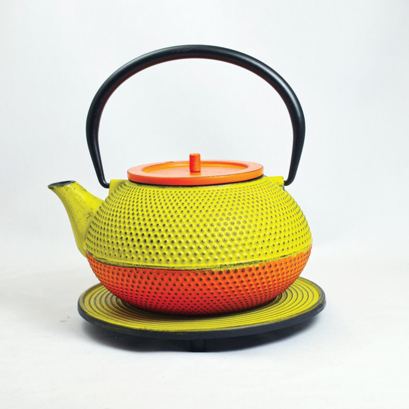 Bloomsbury Market Eleonore 1.2ml Solid Colour Teapot, Castcard/Orange