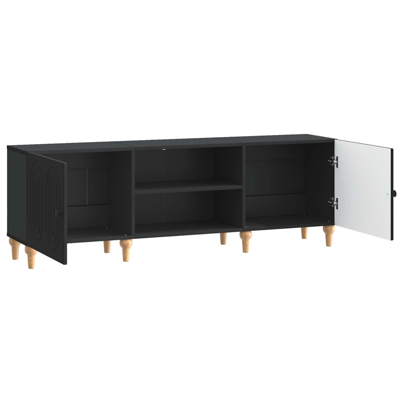 TV Stand, 50cm H x 150cm L x 31cm W, Black
