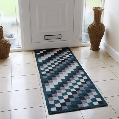 Non-Slip Geometric Indoor Doormat
