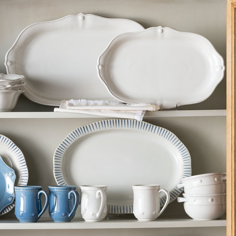 Berry & Thread Serving Bundle 3 - Piece Set - Whitewash/Brown