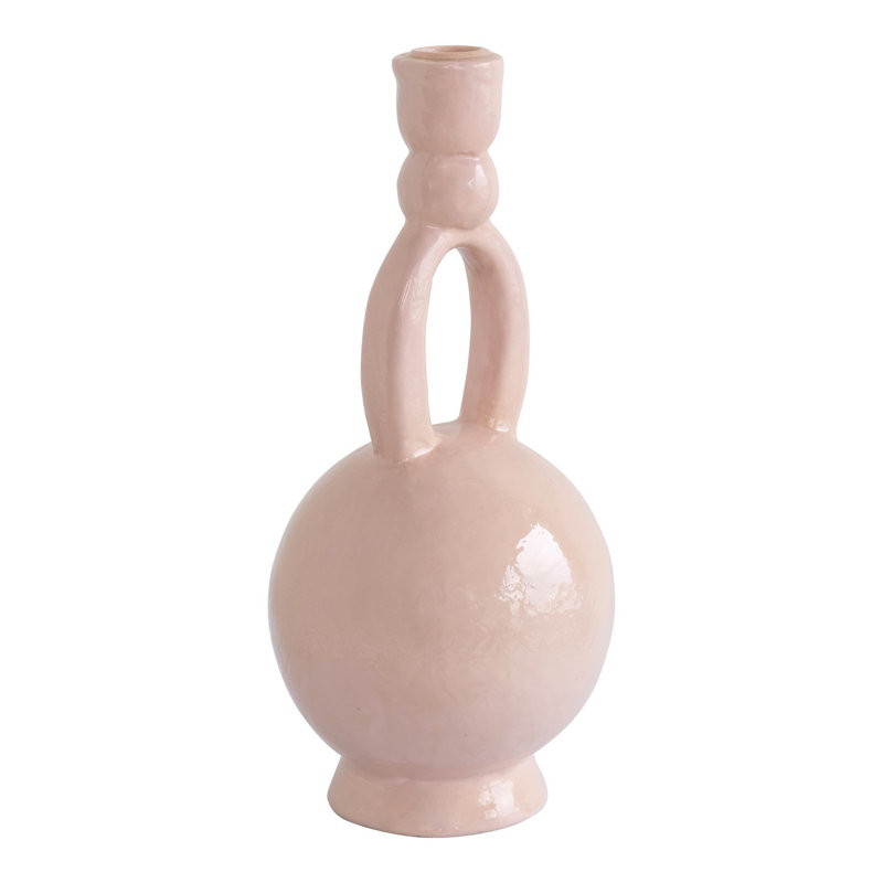 11.42'' H Earthenware Tabletop Candlestick