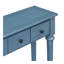 Table d'entrée avec 4 tiroirs, console rétro avec tablette ouverte pour les entrées, les salons et les couloirs (bleu marine)-1530890694