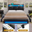 Base de lit tapissier grand format avec base de recharge, 4 tiroirs et lumières DEL, robuste, aucun sommier tapissier requis-2046859053-2073727220
