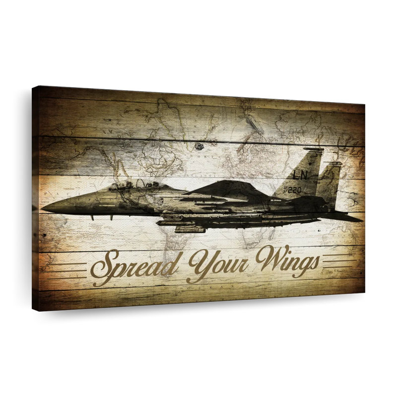 Impression sur toile de citation de voyage en bois, H 8 po x l 12 po x P 1 po
