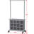 Magdelina 30.5'' Metal Rolling Clothing Rack
