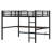 Metal Loft Bed With Power Outlet And LED Lighted, Space-Saving-574603885