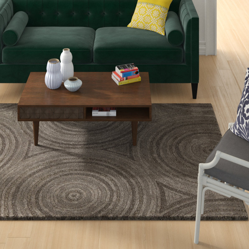 Rocco Wool Geometric Indoor Rug, Rectangle 4' x 6'