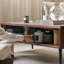 Table de bout avec rangement en noyer noir-109078958