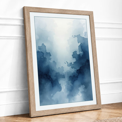 Mountains In Mist Minimalist - Print