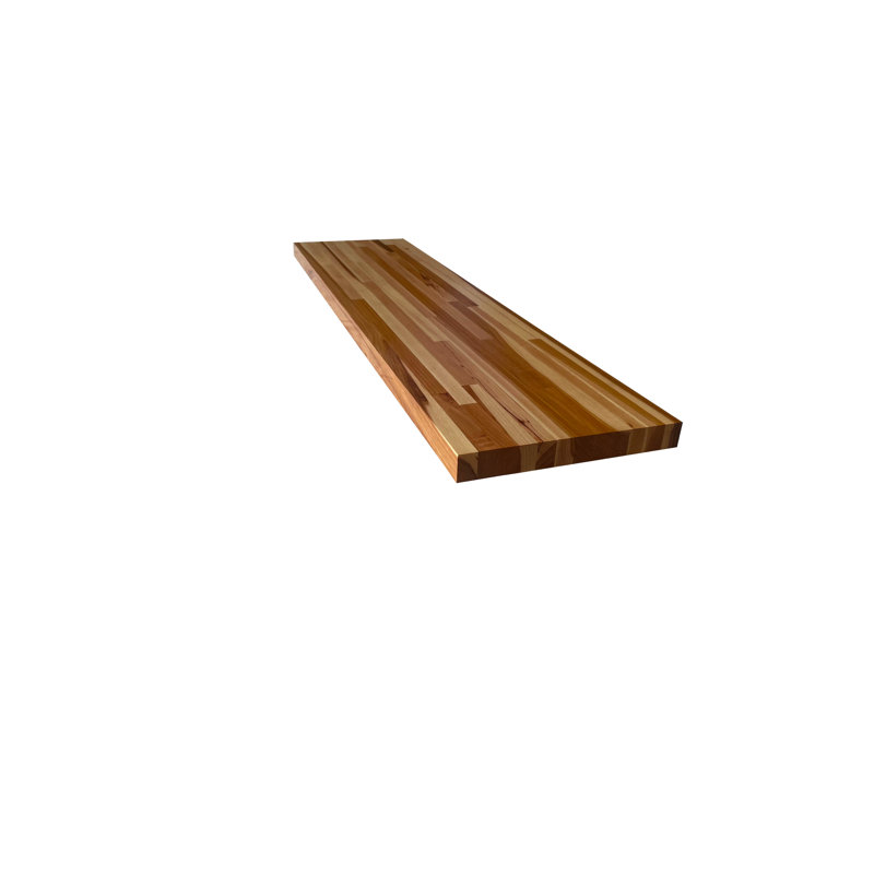 Dauna Solid Wood Accent Shelf, Hickory, 1.5" x 8" x 36"