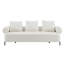 78" Modern 3-Seater Upholstered Sofa, Oversized Comfy Couch With 3 Plush Pillows For Living Room, Bedroom, Apartment