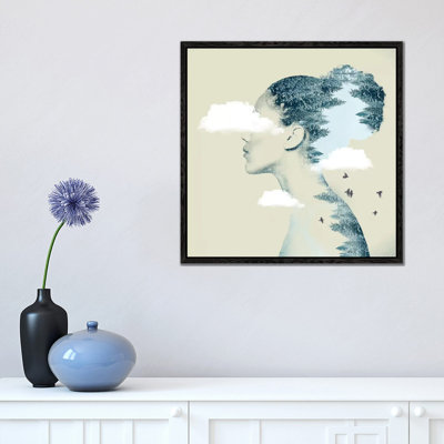Double Exposure Hair I by Vin Zzep - Print on Canvas