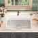 Rectangular Fireclay 27" L x 19" W Undermount Kitchen Sink with Basket Strainer and Sink Grid