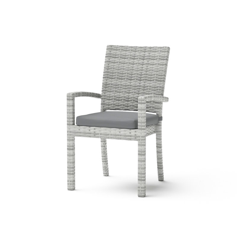 Chaises de patio Fionnula Sunbrella, Gris, Gris