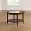 Table basse ronde en bois massif Wilfrid