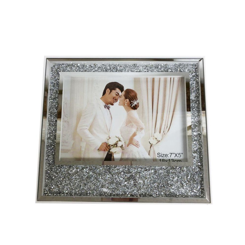 Cadre photo paillettes Willenhall, 7 po x 5 po