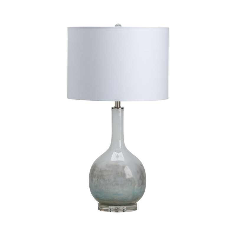 Lampe de table en verre