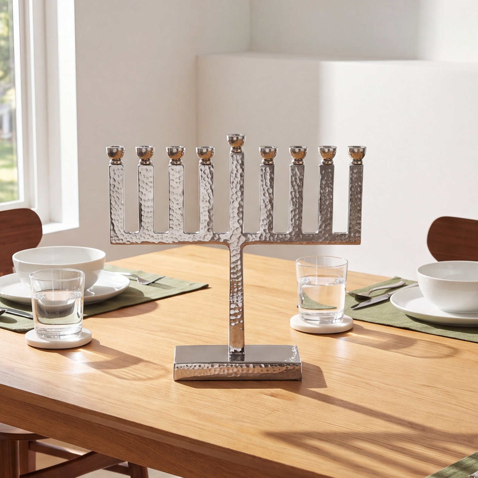 Aluminum Menorah