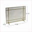 Pare-étincelles | Fer moderne à panneau simple | Finition dorée | H 31,75 po x l 41 po | Or | Fer-123064171