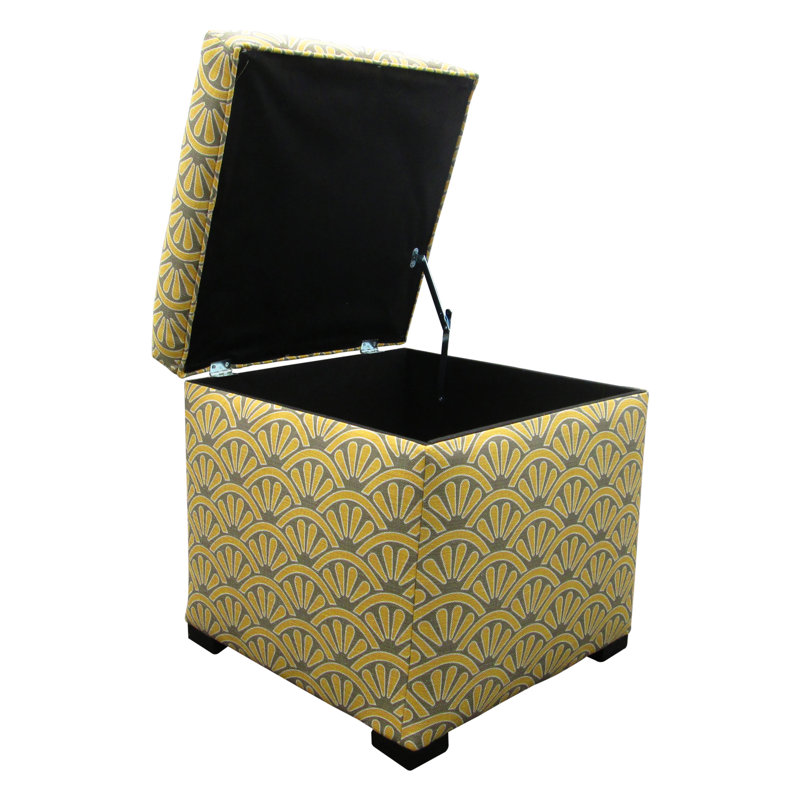 McDougal Upholstered Ottoman, Bonjour Dijon