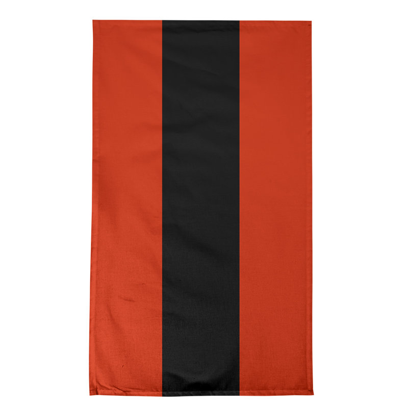 Anaheim Stripe Tea Towel Kitchen Towel, Poly Twill, Dark Red/Black