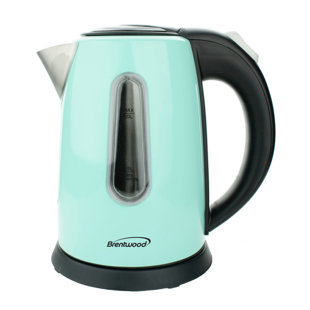 Brentwood 1.5 Liter 1000W Stainless Steel Electric Cordless Tea Kettle