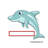 Personalized Dolphin Acrylic Key Chain