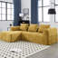 Rangement en L avec méridienne élémentaire - chenille et mousse confortable avec rangement profond de 98,42 po-1227531697