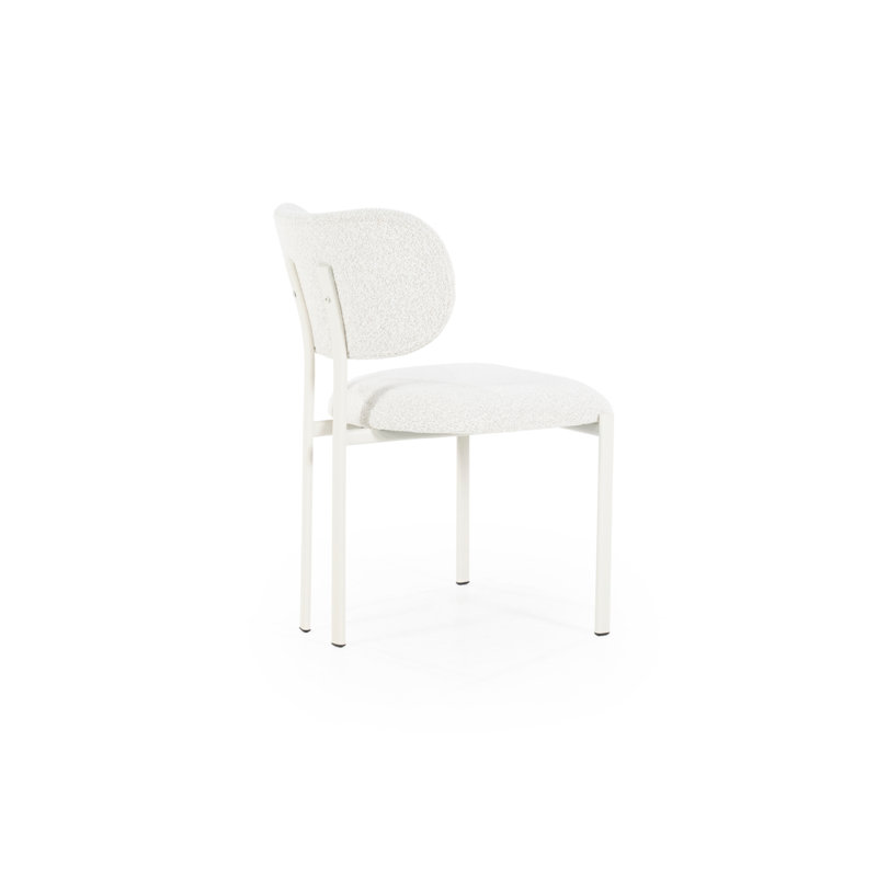 Dining Chair Upholstered Dining Chair, White