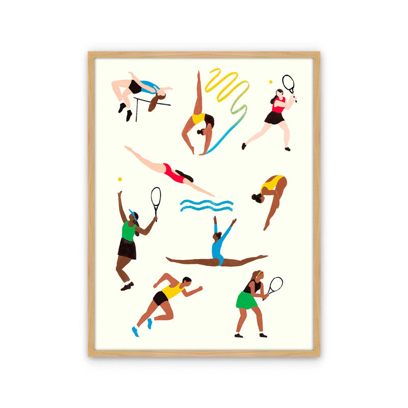 «Olympians I» par Victoria Barnes, reproduction d'art sur toile, H 32 po x l 24 po, Tanné