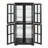 Curio Display Gorrell with Adjustable Shelves and Glass Doors, Ideal for Showcasing Collectibles in Home or Office, E26 Bulb Included