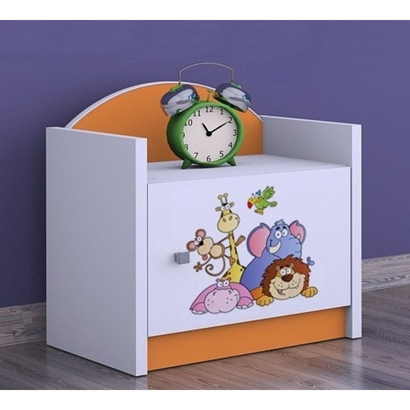 Barbera Nightstand, Orange