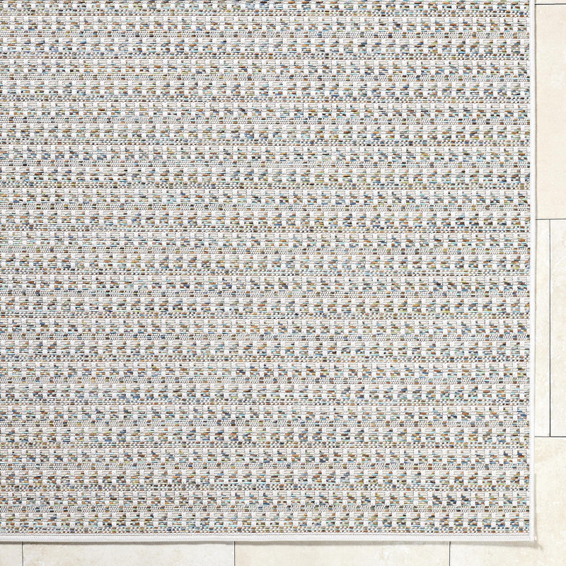 Cheung Machine Woven Indoor/Outdoor Area Rug, Rectangle 5' x 7'