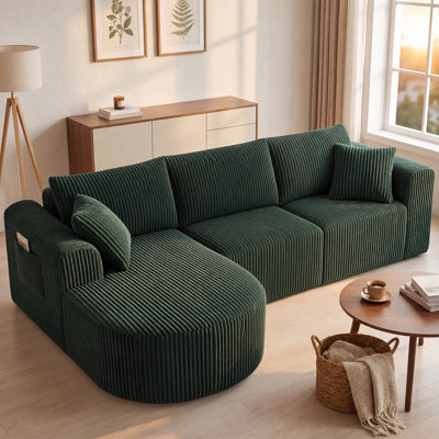 3 Seater Fabric Corner Sectional