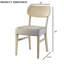 Chaise d'appoint de style transitionnel 2Pc