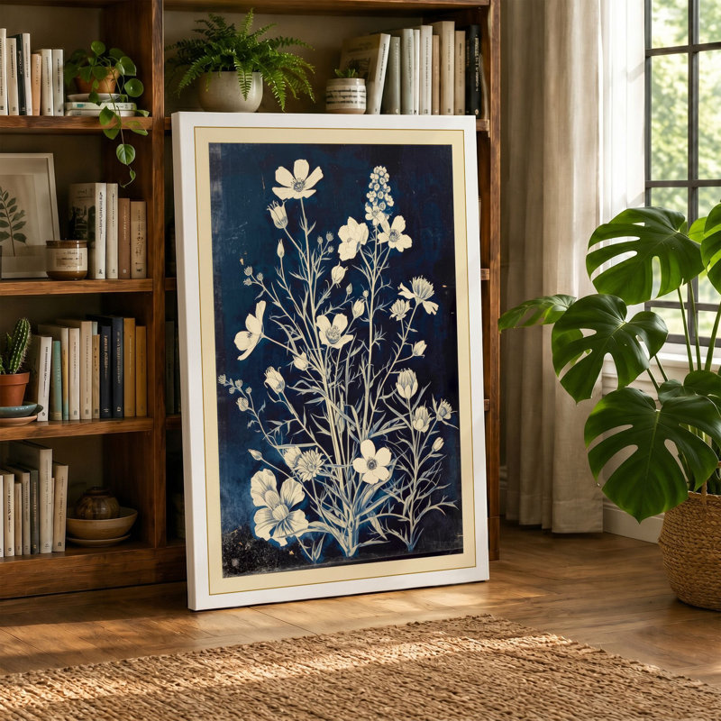 Gilded Botanica Botanical - Wrapped Canvas, 30x20 - 76.2 x 50.8 cm, Terracotta Border