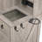 Farmhouse Vanity Desk with Sliding Mirror, Lights, Glass Top, Charging Station and Stool-518742235
