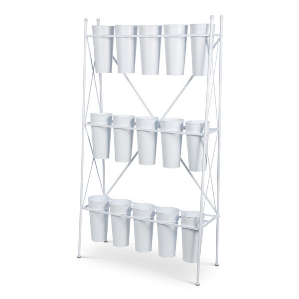 Flower Stem Rack, White