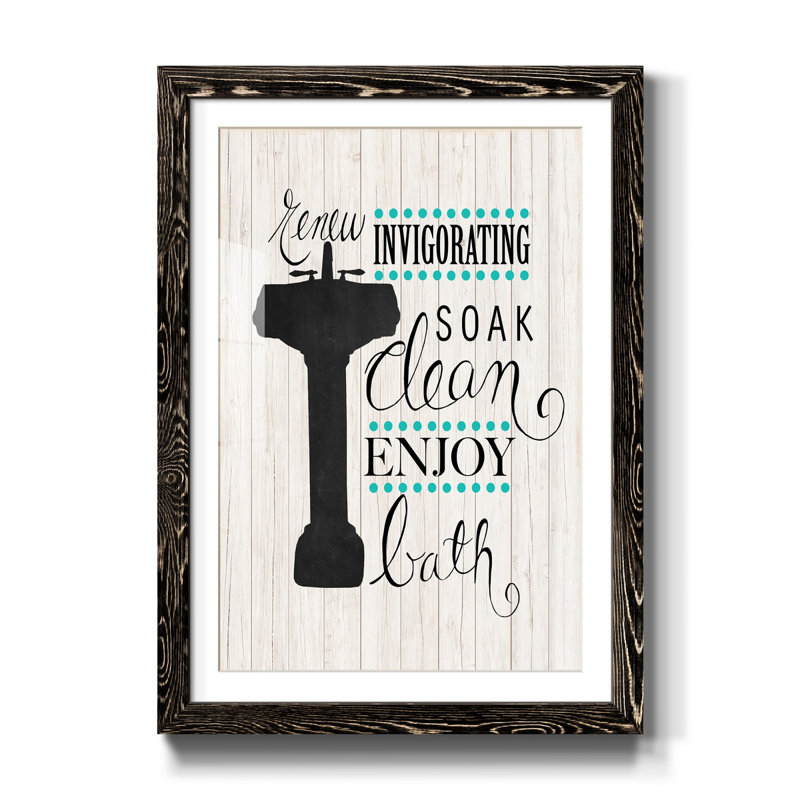" Invigorating Soak ", Black, 31.5" H x 23.5" W x 1.5" D