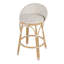 Tobias Outdoor Rattan and Metal Low Back Counter stool-584224722