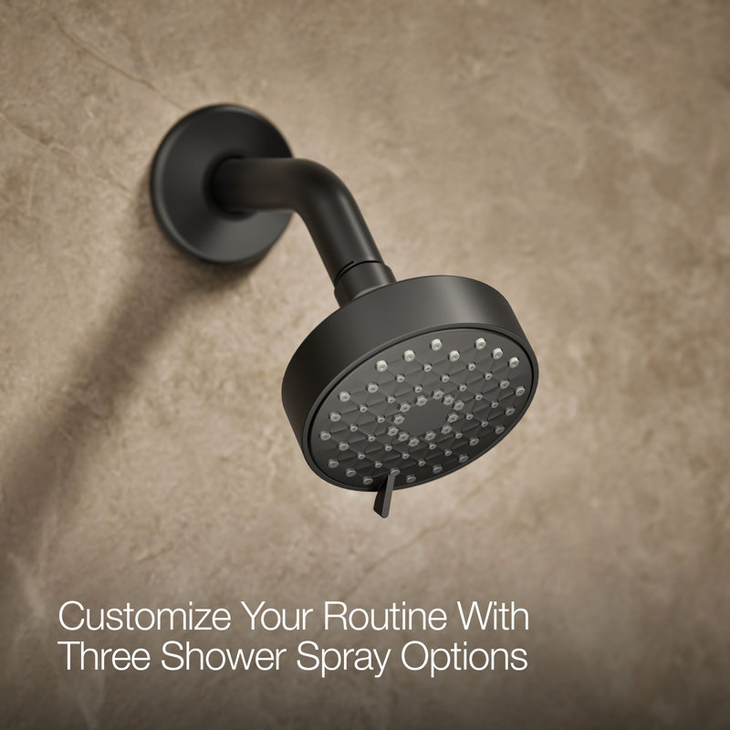 Remodel Rite-Temp Shower Trim Kit With 1.75 Gpm, Matte Black