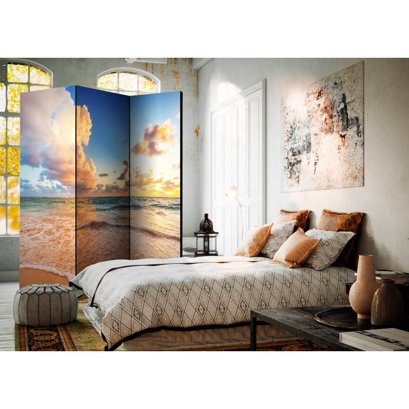 135cm W x 172cm H 3 - Panel One Sided Room Divider Folding Room Divider