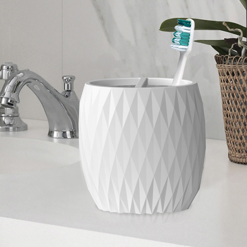 Bathroom Accessory Set, White